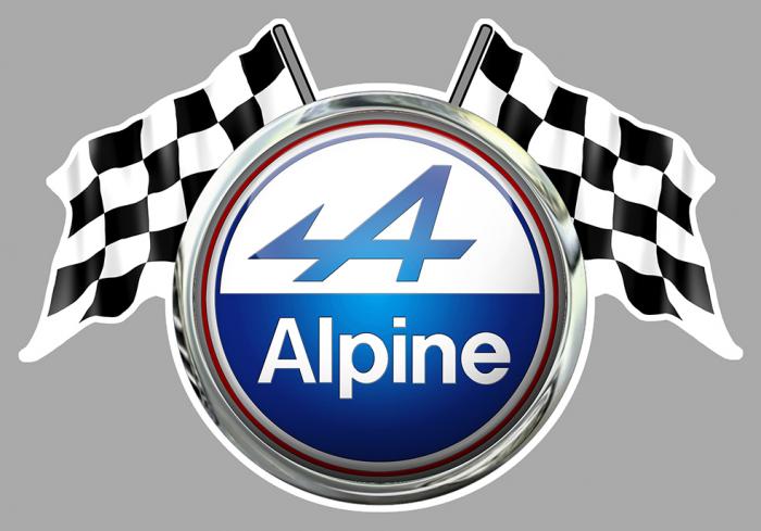 Sticker ALPINE : Couleur Course