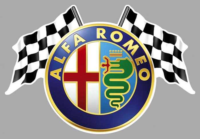 Sticker ALFA ROMEO : Couleur Course
