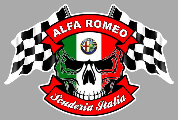 Sticker ALFA ROMEO  : Couleur Course