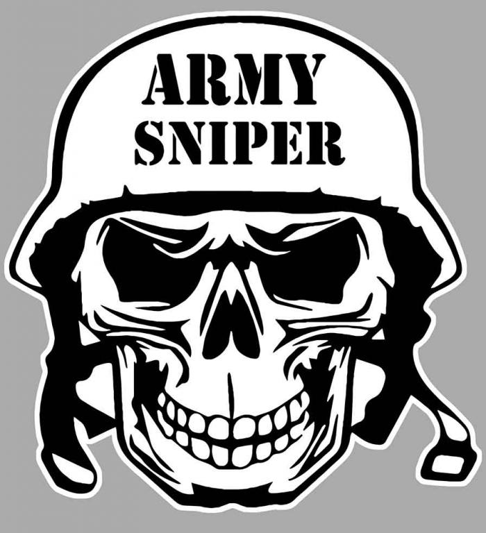 Sticker ARMY SNIPER : Couleur Course