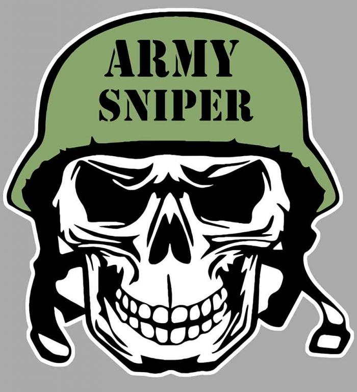 Sticker ARMY SNIPER : Couleur Course