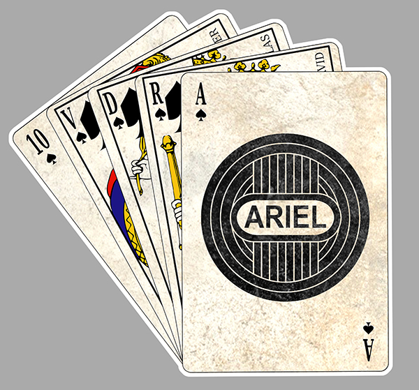 Sticker ARIEL QUINTE FLUSH POKER : Couleur Course