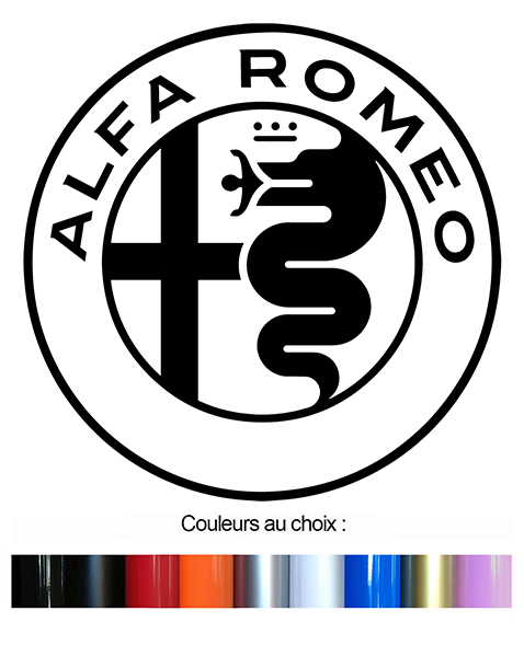 Sticker ALFA ROMEO : Couleur Course