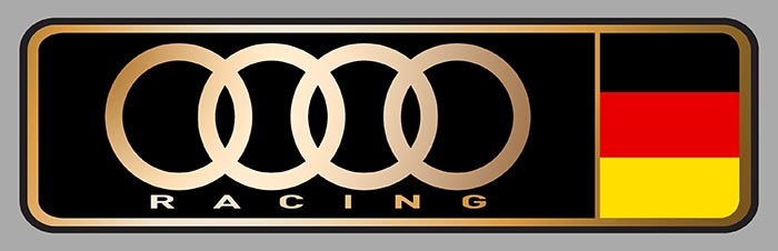 Sticker AUDI RACING : Couleur Course