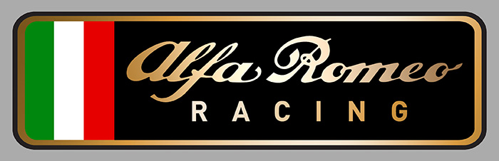 Sticker ALFA ROMEO RACING  : Couleur Course