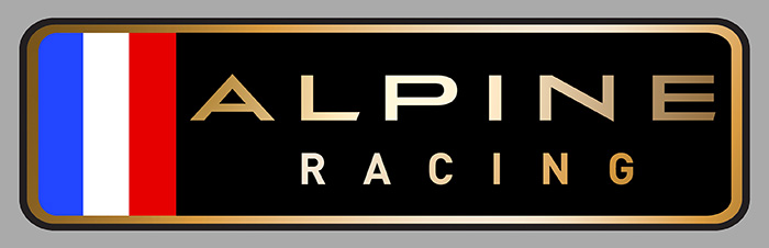 Sticker ALPINE RACING : Couleur Course