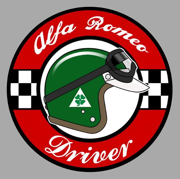 Sticker ALFA ROMEO DRIVER : Couleur Course