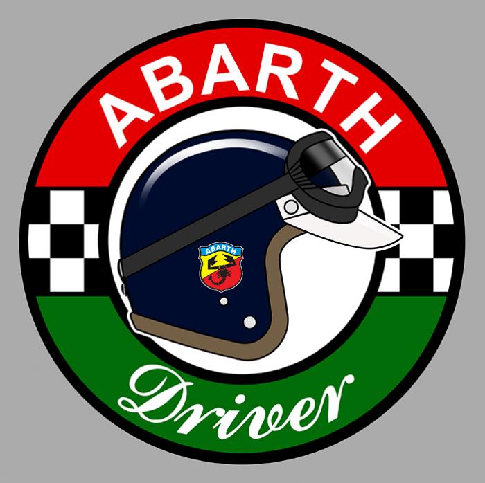 Sticker ABARTH DRIVER : Couleur Course