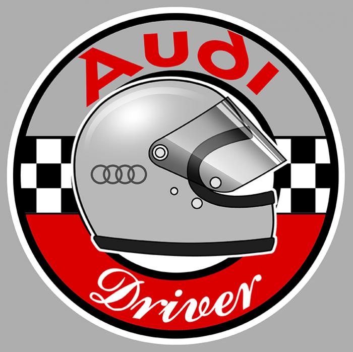 Sticker AUDI DRIVER : Couleur Course