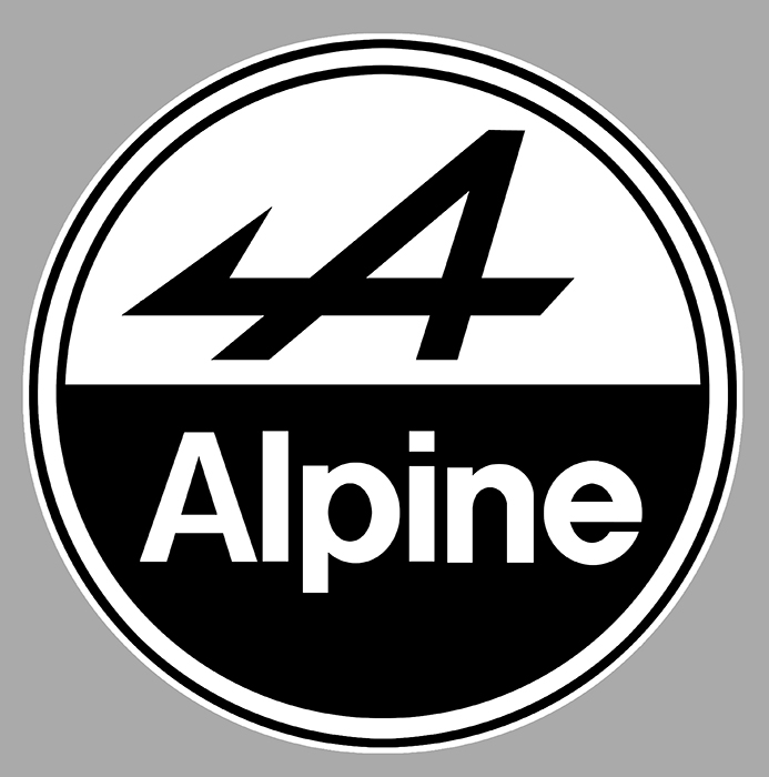 Sticker ALPINE : Couleur Course