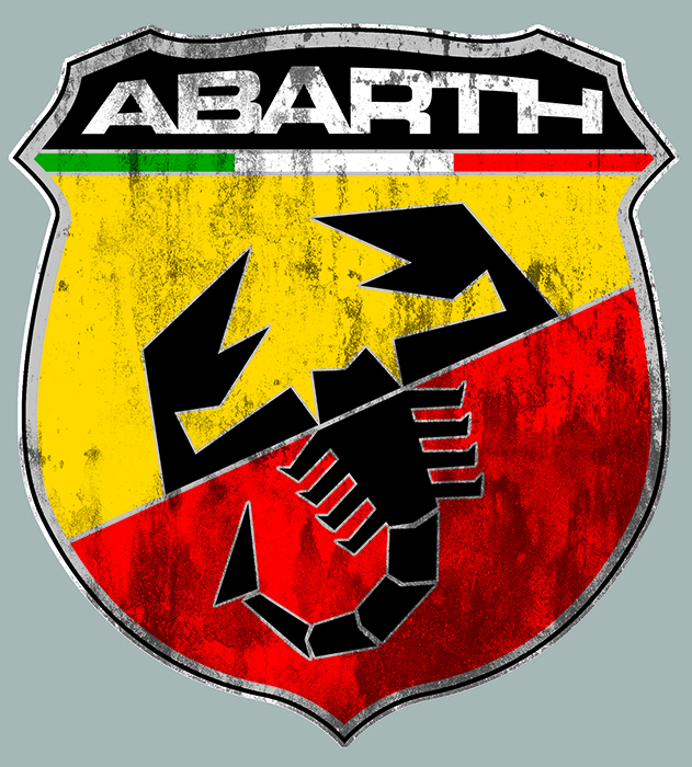 Sticker ABARTH  : Couleur Course