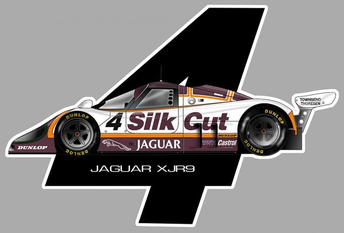 Sticker JAGUAR XJR9 GROUPE C : Couleur Course