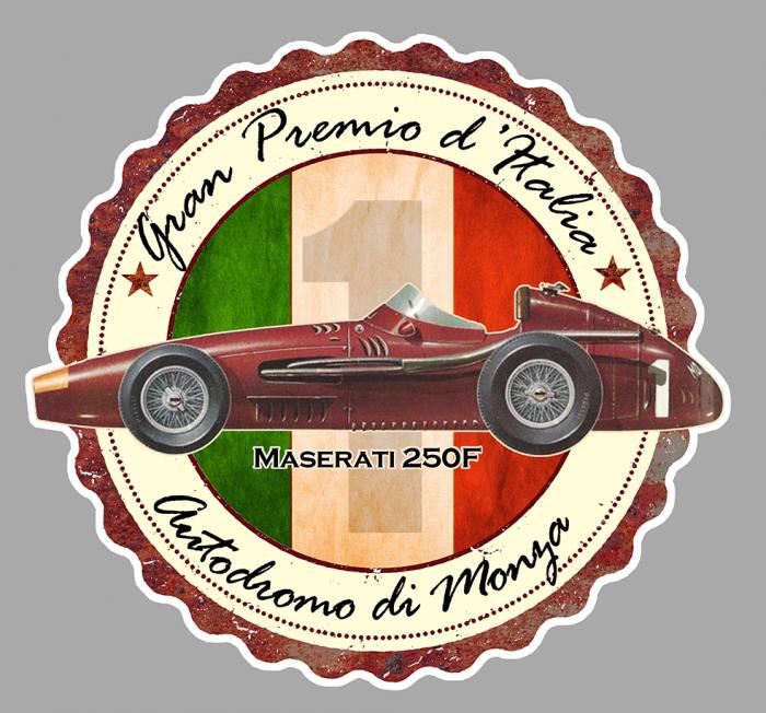 Sticker MASERATI MONZA : Couleur Course