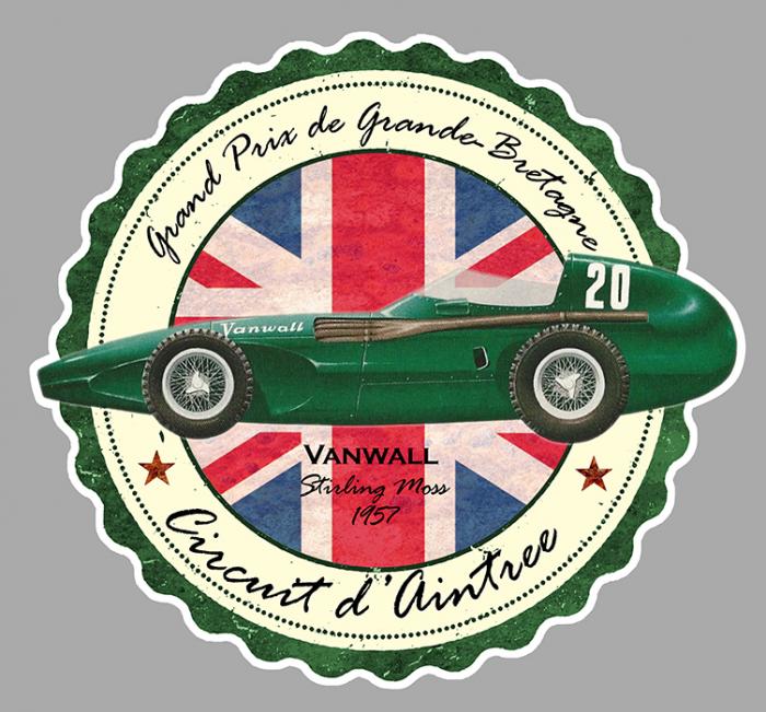 Sticker VANWALL GRAND-PRIX AINTREE : Couleur Course