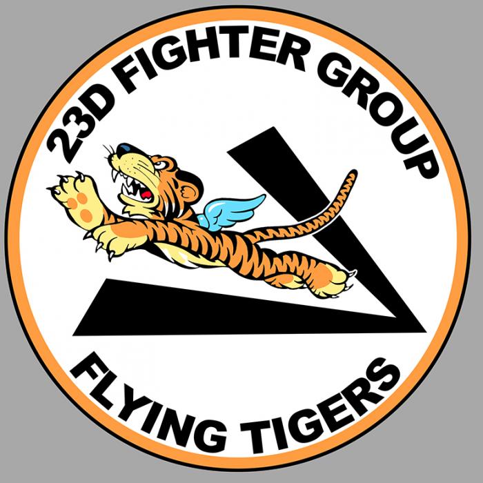 Sticker WW2 TIGRES VOLANTS FLYING TIGERS : Couleur Course