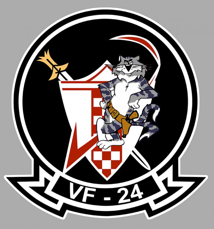 Sticker F14 TOMCAT VF 24 : Couleur Course