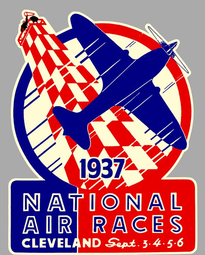 Sticker AIR RACE CLEVELAND RENO : Couleur Course