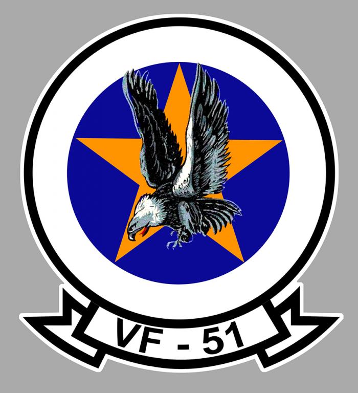 Sticker VF 51 SQUADRON : Couleur Course