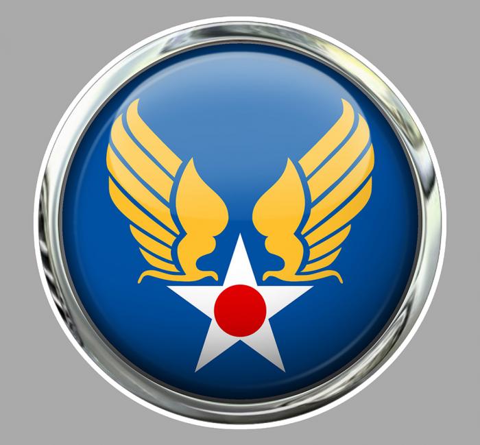 Sticker US AIR FORCE : Couleur Course