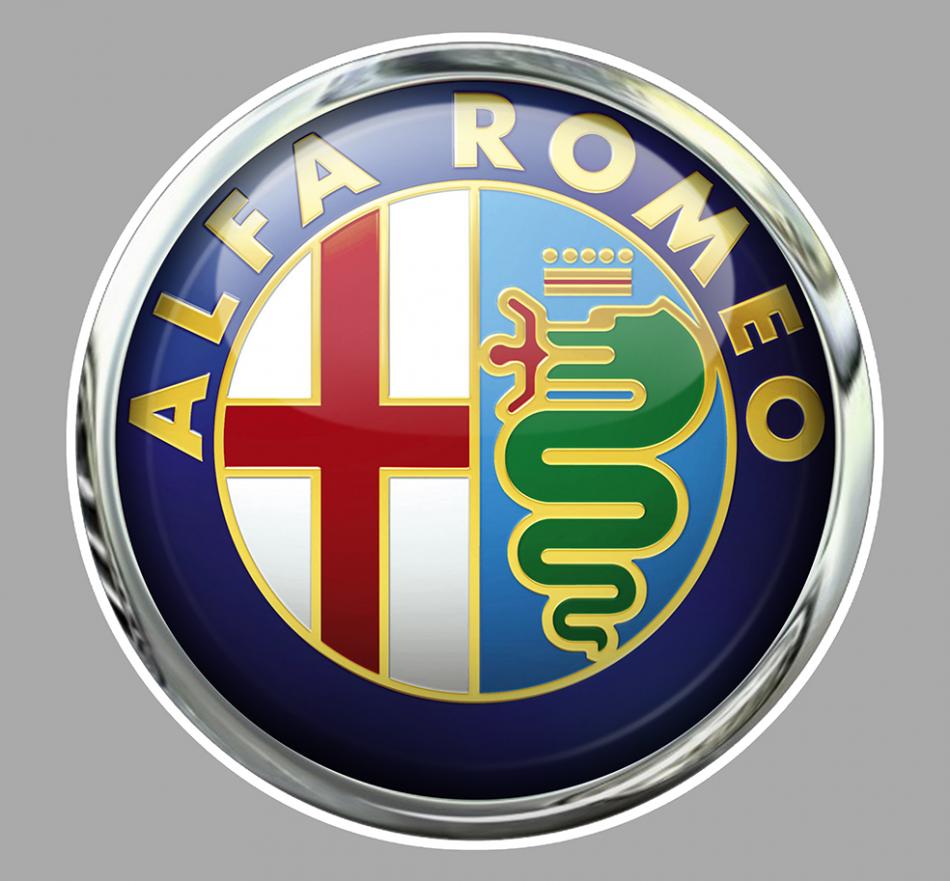 Sticker ALFA ROMEO AA182 : Couleur Course