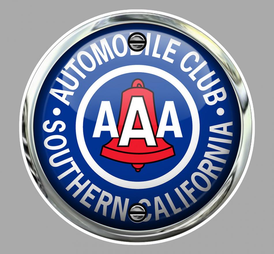 Sticker AAA AUTOMOBILE CLUB USA AA183 : Couleur Course