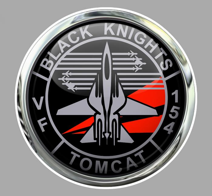 Sticker F14 TOMCAT BLACK KNIGHTS : Couleur Course