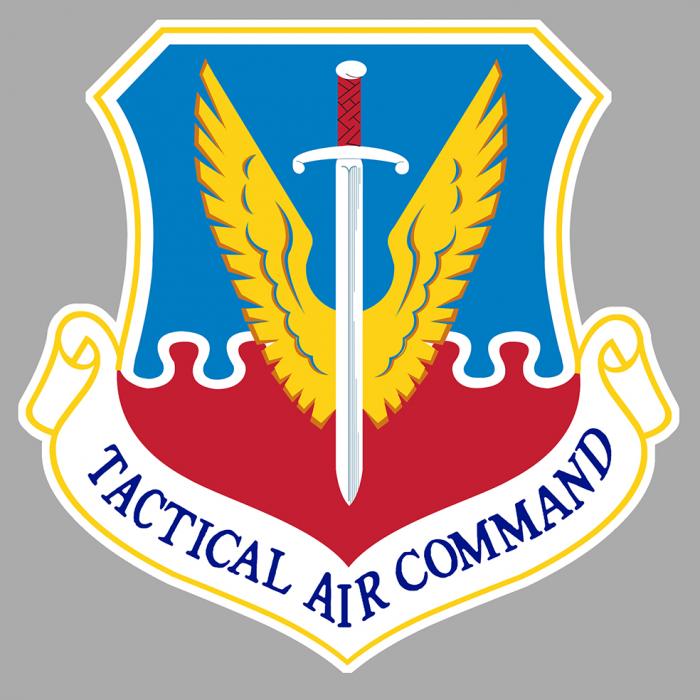 Sticker TACTICAL AIR COMMAND : Couleur Course