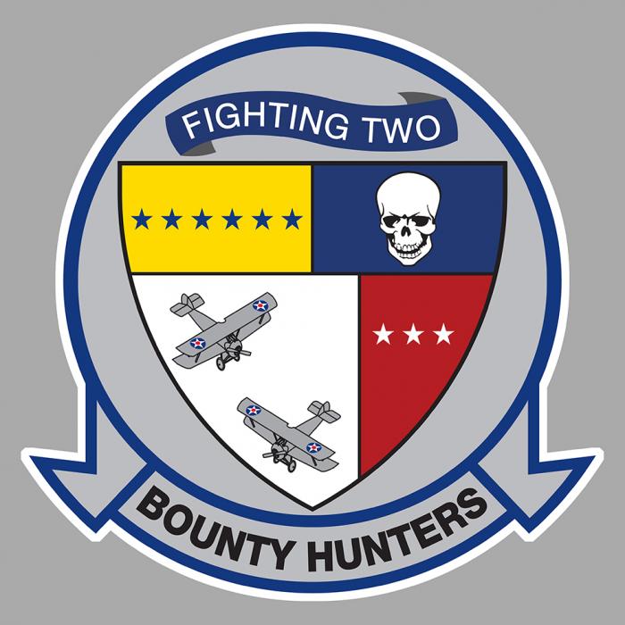 Sticker F14 TOMCAT VF 2 BOUNTY HUNTERS : Couleur Course