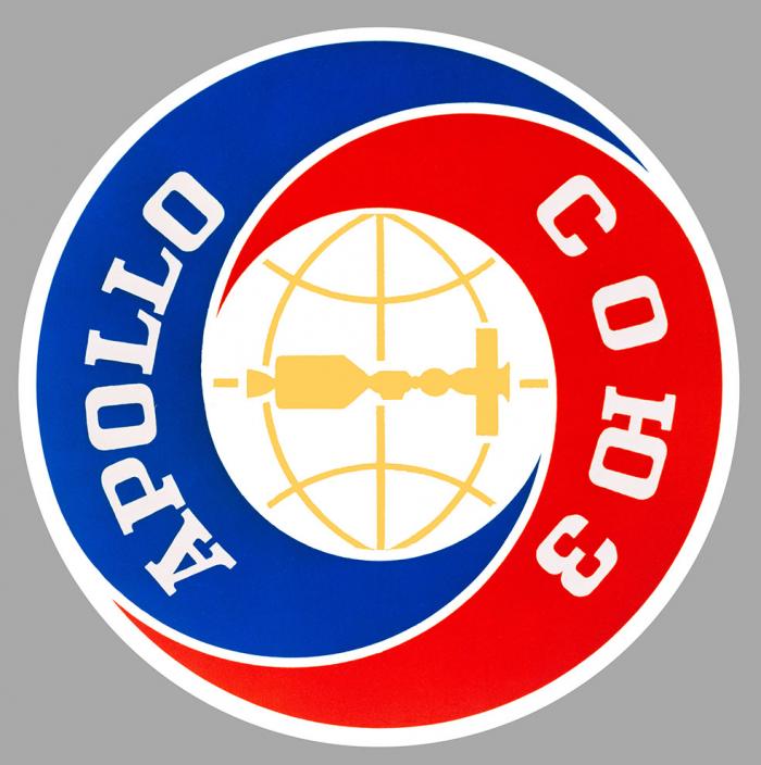 Sticker APOLLO SOYOUZ NASA : Couleur Course