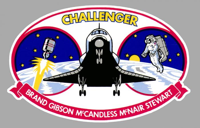 Sticker NAVETTE CHALLENGER NASA : Couleur Course