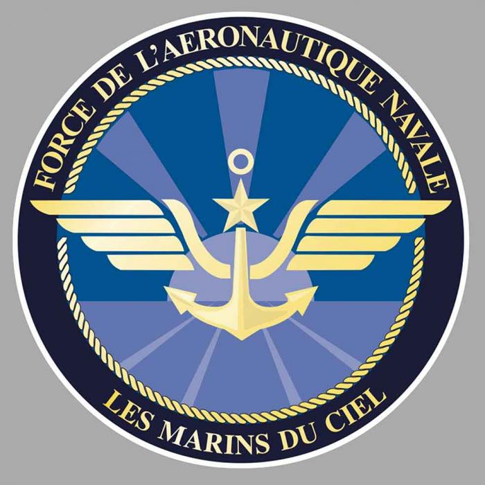 Sticker AERONAVALE MARINS DU CIEL : Couleur Course