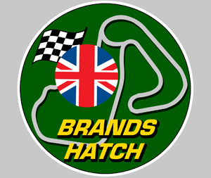 Sticker CIRCUIT BRANDS HATCH : Couleur Course