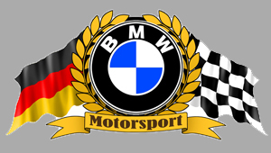 Sticker BMW LAURIERS BA044 : Couleur Course