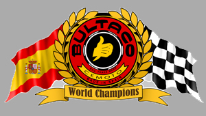 Sticker BULTACO LAURIERS : Couleur Course