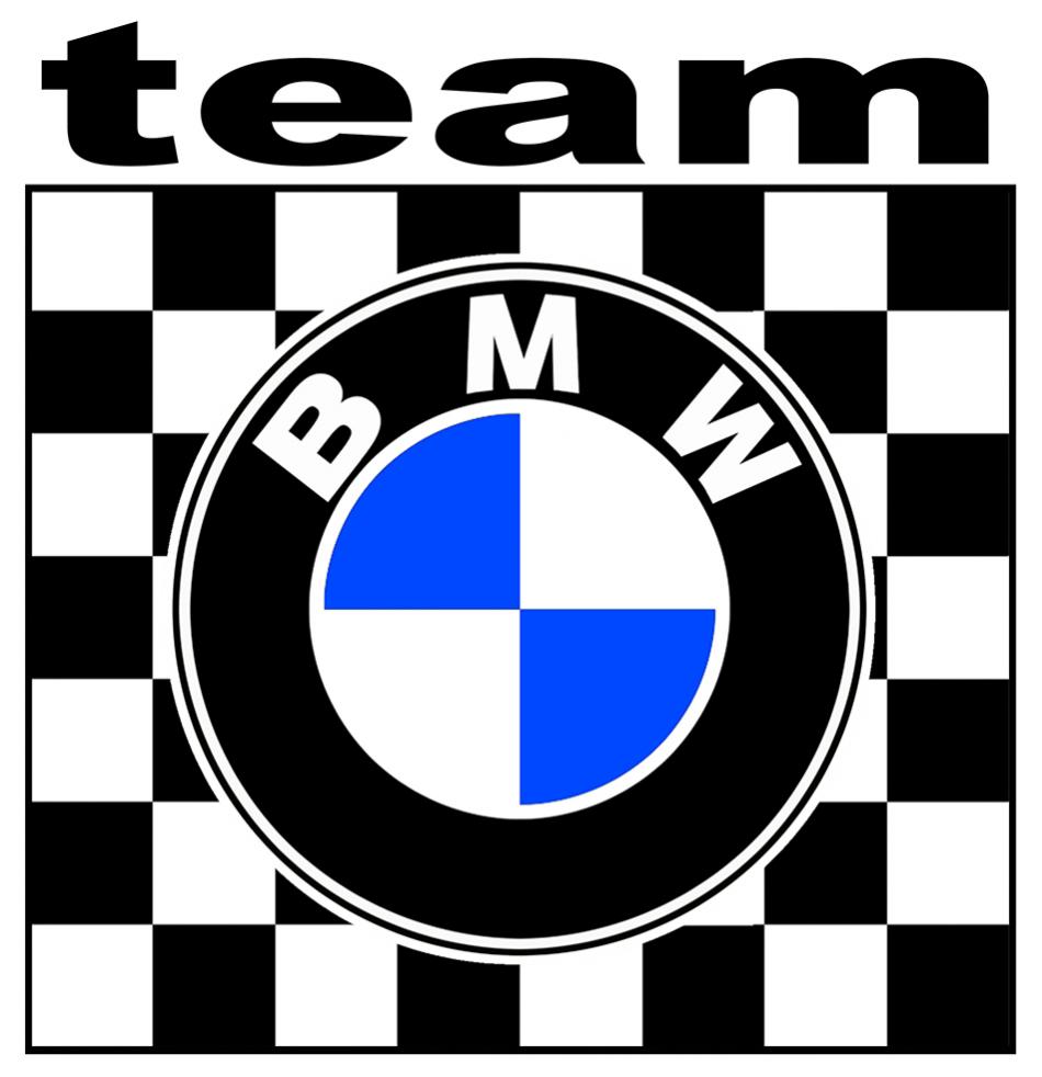 Sticker BMW TEAM : Couleur Course