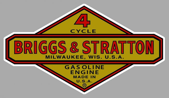 Sticker BRIGGS & STRATTON GASOLINE : Couleur Course