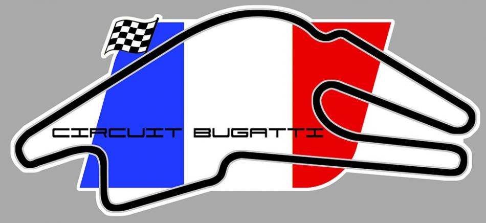 Sticker CIRCUIT BUGATTI : Couleur Course