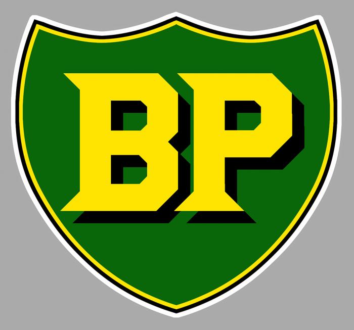 Sticker BP BRITISH PETROLEUM : Couleur Course