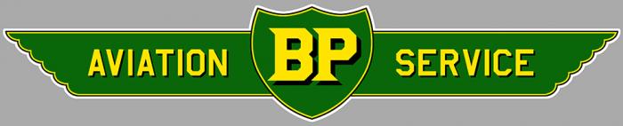 Sticker BP BRITISH PETROLEUM AVIATION : Couleur Course