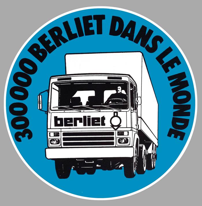 Sticker BERLIET : Couleur Course