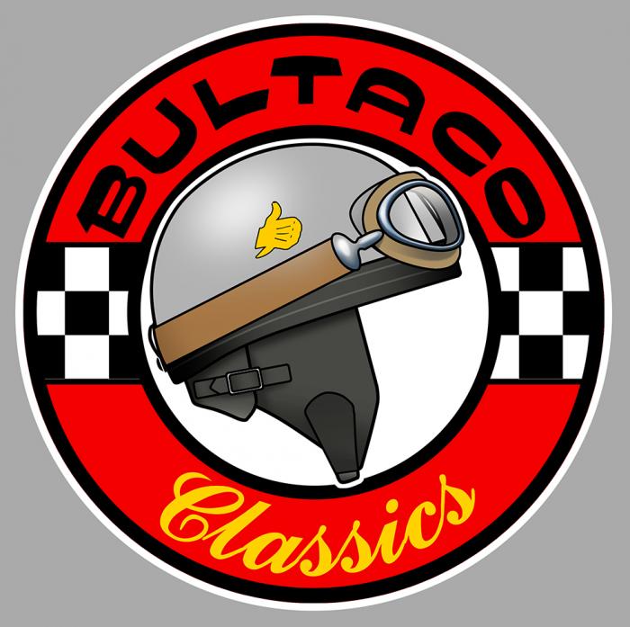 Sticker BULTACO CLASSICS : Couleur Course