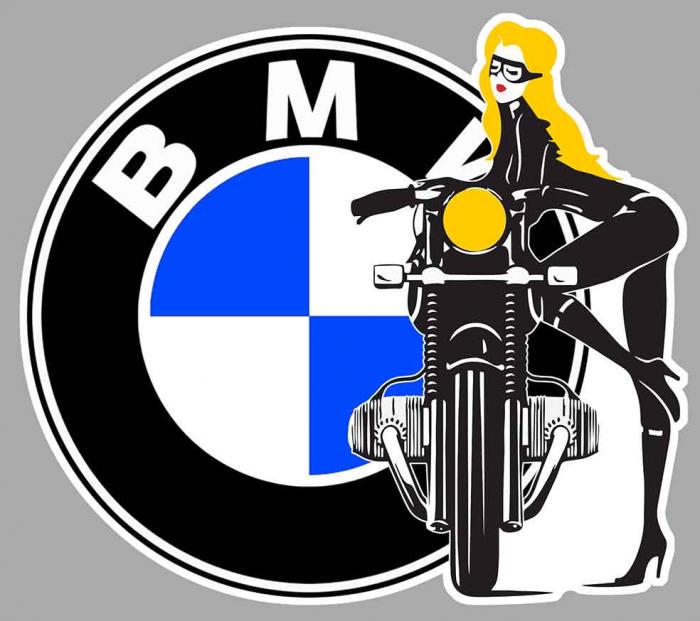 Sticker PINUP BMW : Couleur Course