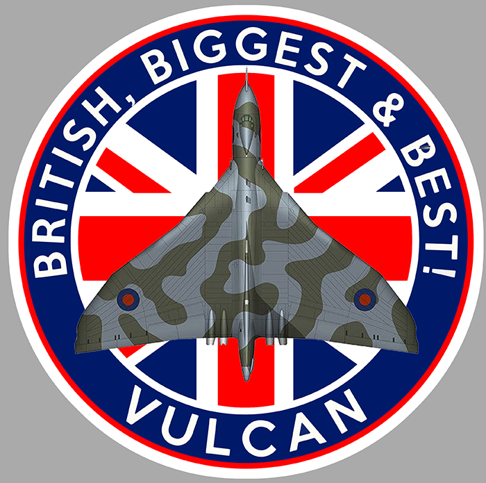 Sticker AVRO VULCAN  : Couleur Course