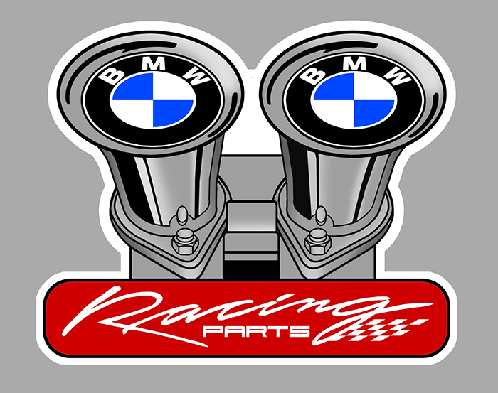 Sticker BMW RACING PARTS : Couleur Course