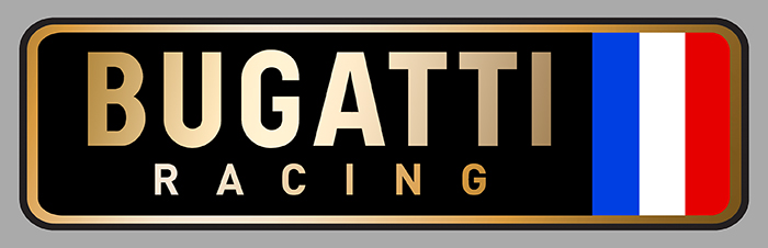 Sticker BUGATTI RACING : Couleur Course