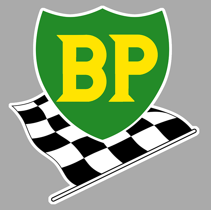 Sticker BP BRITISH PETROLEUM : Couleur Course