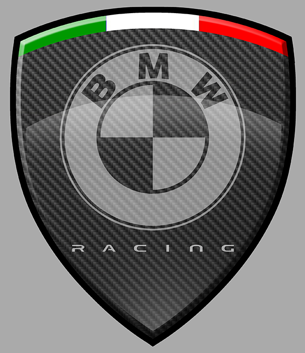 Sticker BMW RACING ITALIE : Couleur Course