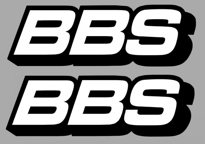 Sticker 2 X BBS : Couleur Course