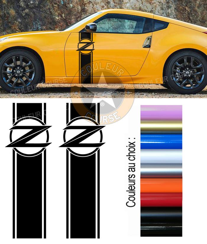 Sticker BANDES NISSAN 370 Z : Couleur Course