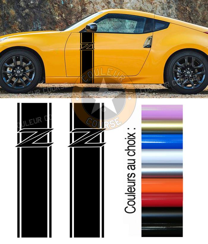 Sticker BANDES NISSAN 370 Z : Couleur Course